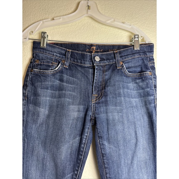 7 For All Mankind Roxanne Women's Jeans‎ Size 28 Blue Denim Stretch Skinny - Picture 2 of 6